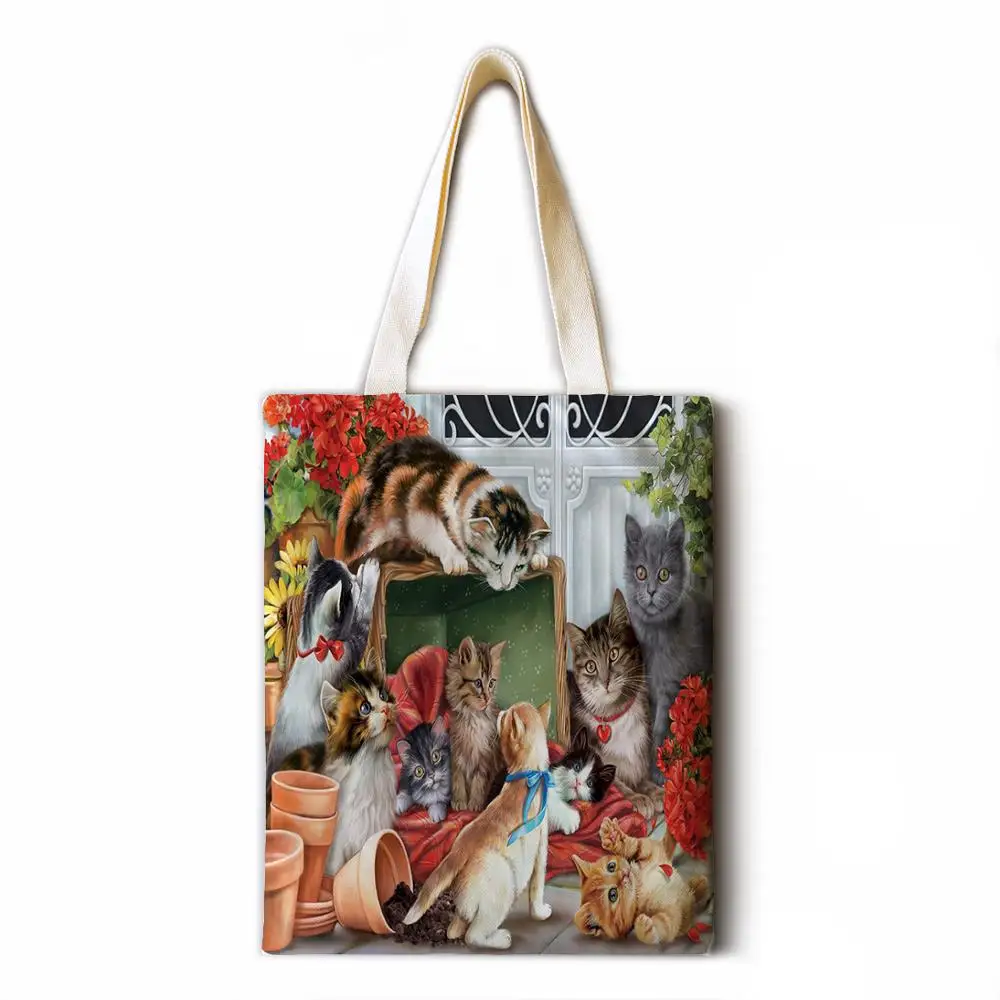 Женская сумка из хлопка и льна| |