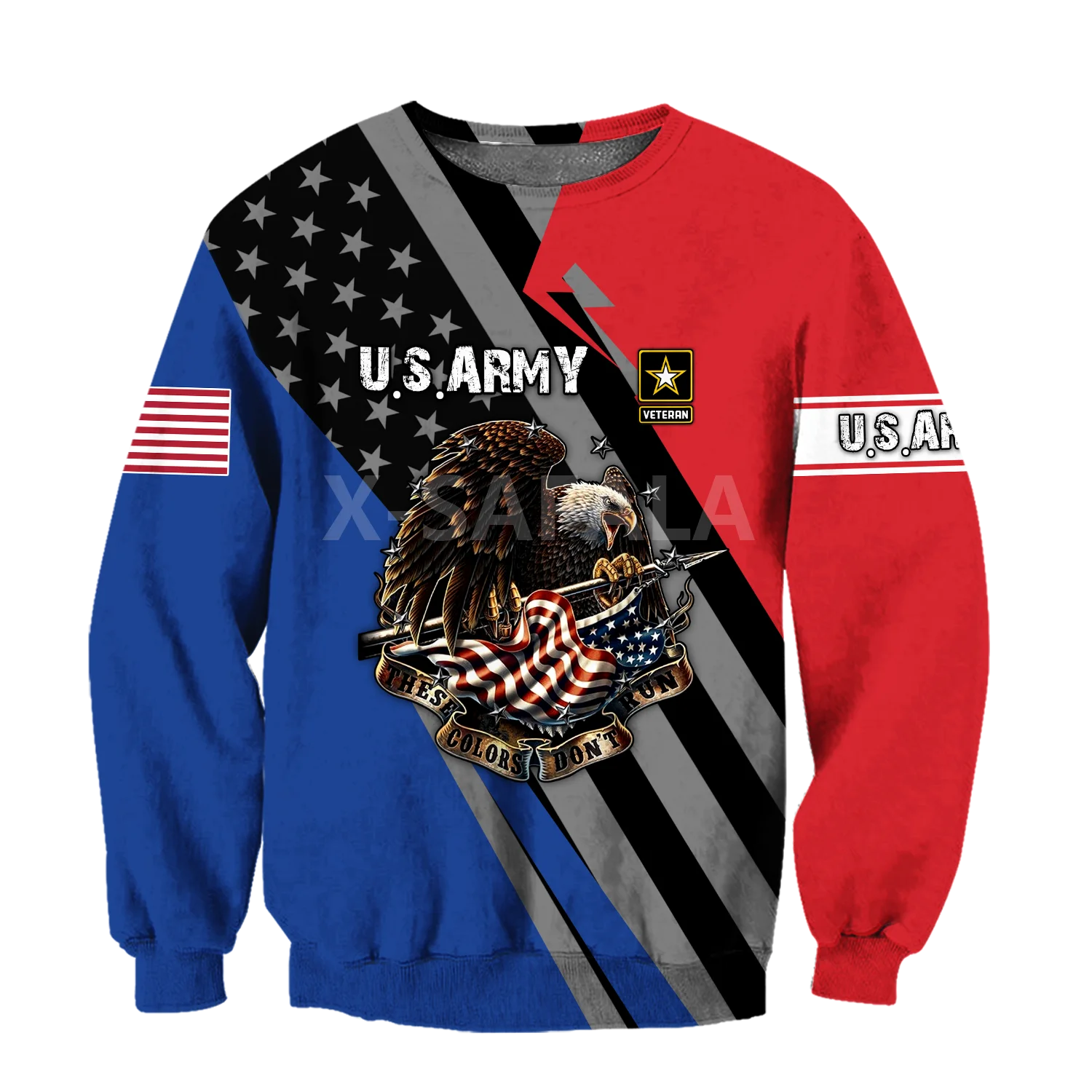 

US Army Veteran Art 3D Print Spring Autumn Hoodie Man Women Harajuku Outwear Zipper Pullover Sweatshirt Casual Unisex-2