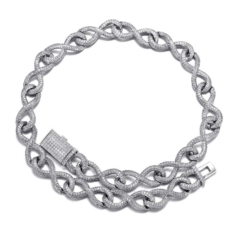 Хип-хоп 12 мм тяжелый Большой рок замок застежка Iced Out AAA Bling CZ кубический цирконий