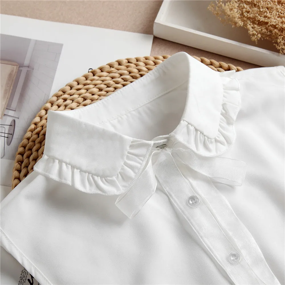 Linbaiway женский съемный фальшивый воротник однотонный с ложным воротником