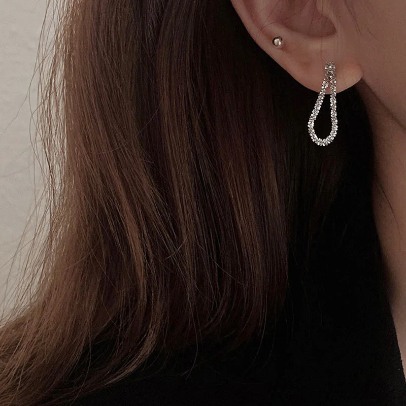 Серьги-подвески женские из серебра 925 пробы с гипсофилой | Украшения и аксессуары