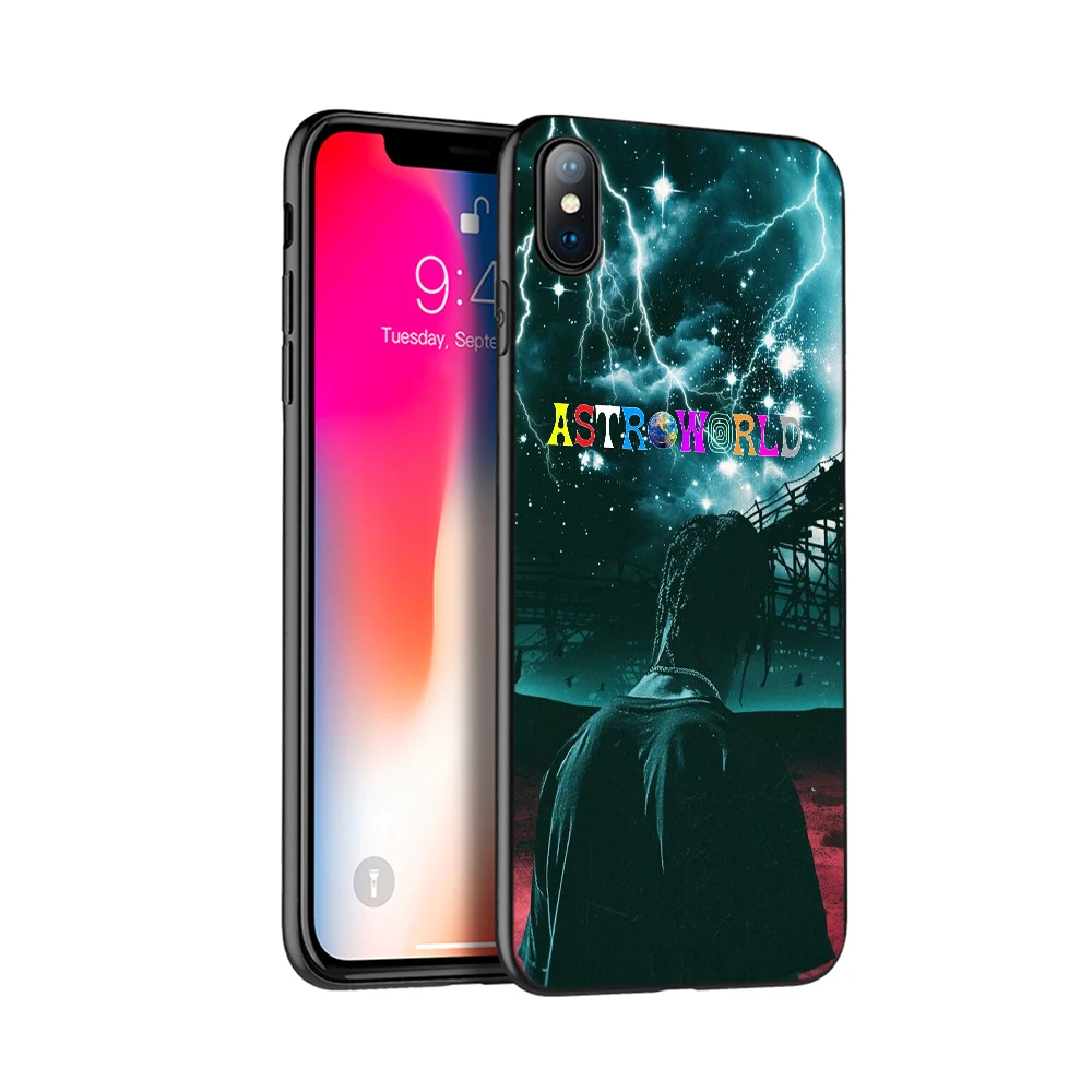 50019 Черный чехол ТПУ для iphone 5 5s se 6 6s 7 8 plus x 10 чехол силиконовый чехол для iphone XR XS 11 pro MAX чехол Трэвиса Скотта astroworld - Цвет: 50019