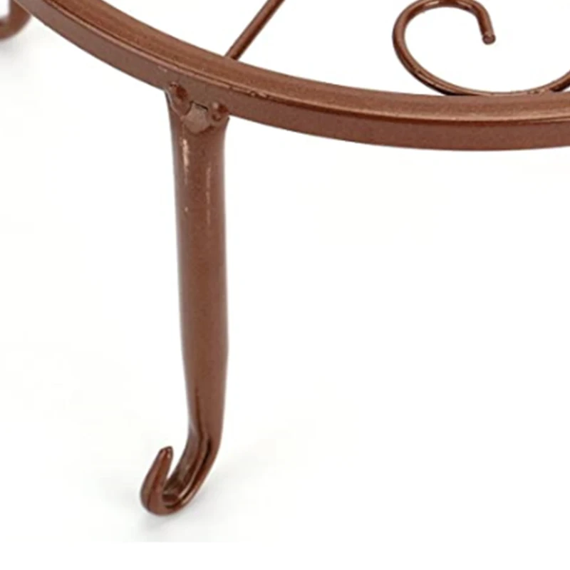 

3Pcs Metal Potted Plant Stand Floor Flower Pot Rack Decorative Pot Garden Container Round Supports Rack