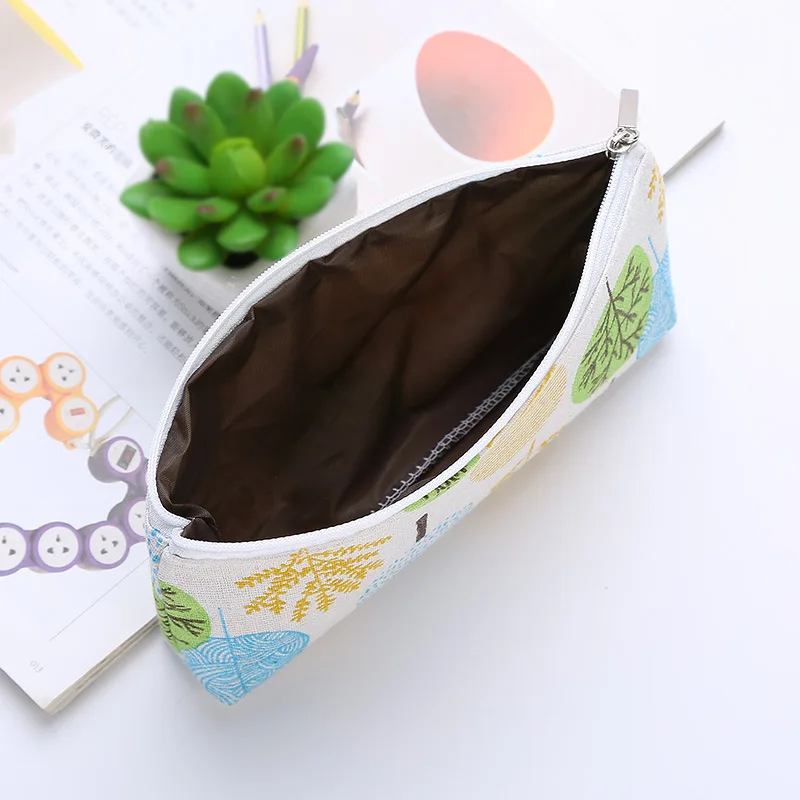 Cartoon Kawaii Vitamins Fruits Pencil Bag Cosmetic Canvas Case School Office Supplies Document File Folder Stationery | Канцтовары для