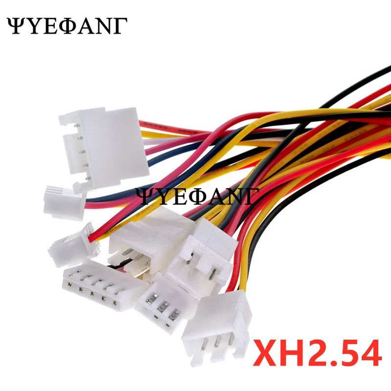 10 шт. JST XH2.54 2/3/4/5/6 Pin шаг 2 54 мм проводной Кабельный разъем XH штекер и гнездо кабель