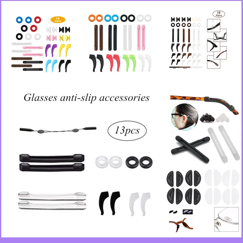 

Non-slip Nose Pads Frame Glasses Flat Bridge Of Nose Unisex Half-Moon Glasses Cushions Glasses Accessories