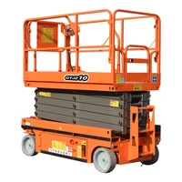 kinglift 6 14m self propelled hydraulic lift small battery built in aerial working platform indoor and outdoor using