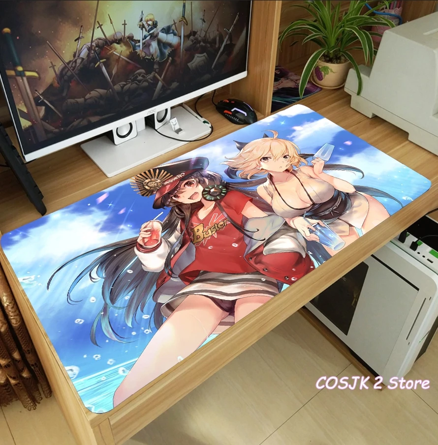 Коврик для мыши с аниме Fate/Grand Order Oda Nobunaga Okita Souji утолщенный игровой коврик