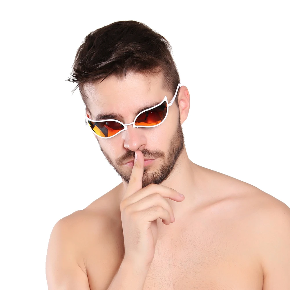 White Аниме одна деталь Косплей Donquixote Doflamingo очки в стиле Косплей солнезащитные очки Джокер для мужчин и женщин косплей реквизит костюм аксессуары - Цвет: White