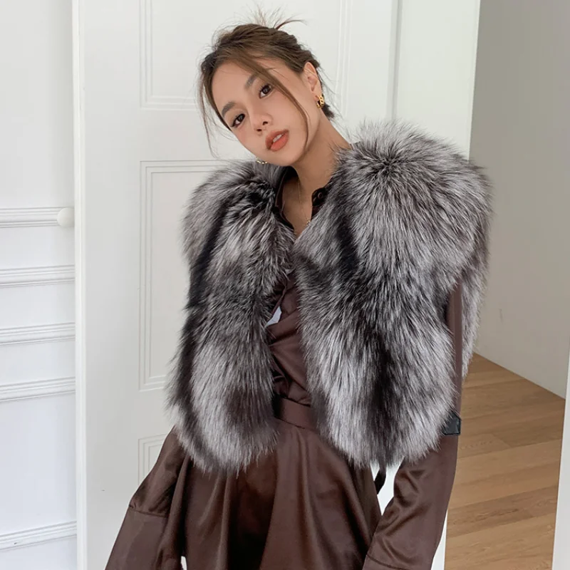 TOPFUR 2021 Real Fox Fur Vest 2021 New Fashion Young Women Vest Short Winter Jacket Fluffy Female Waistcoat Fur Sleeveless Gilet enlarge