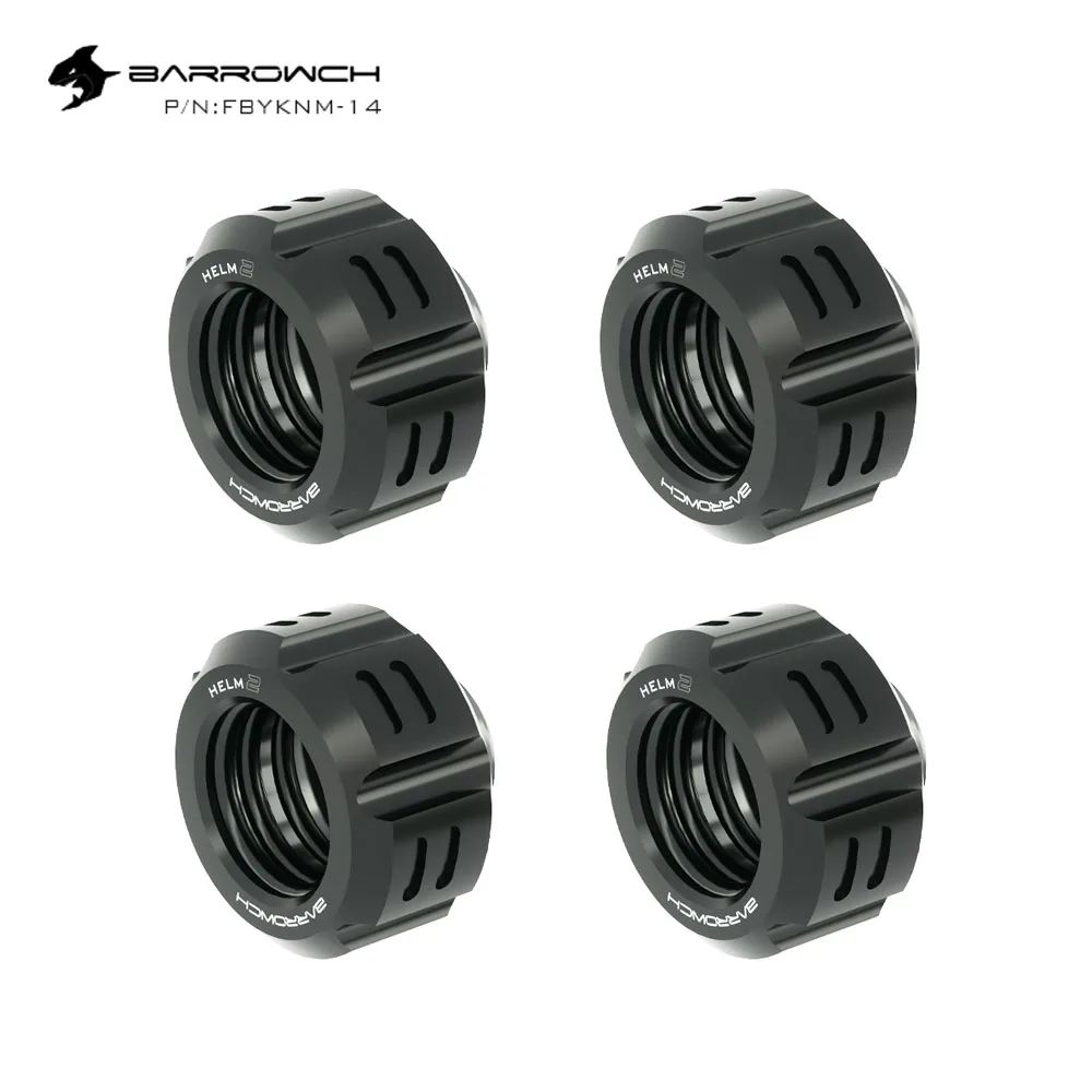 

Barrowch 14MM Hard Pipe Fitting Compression Connecter, Finger-Tight joint Helm 2 Limited Edition, 4Pcs/lots FBYKNM-14