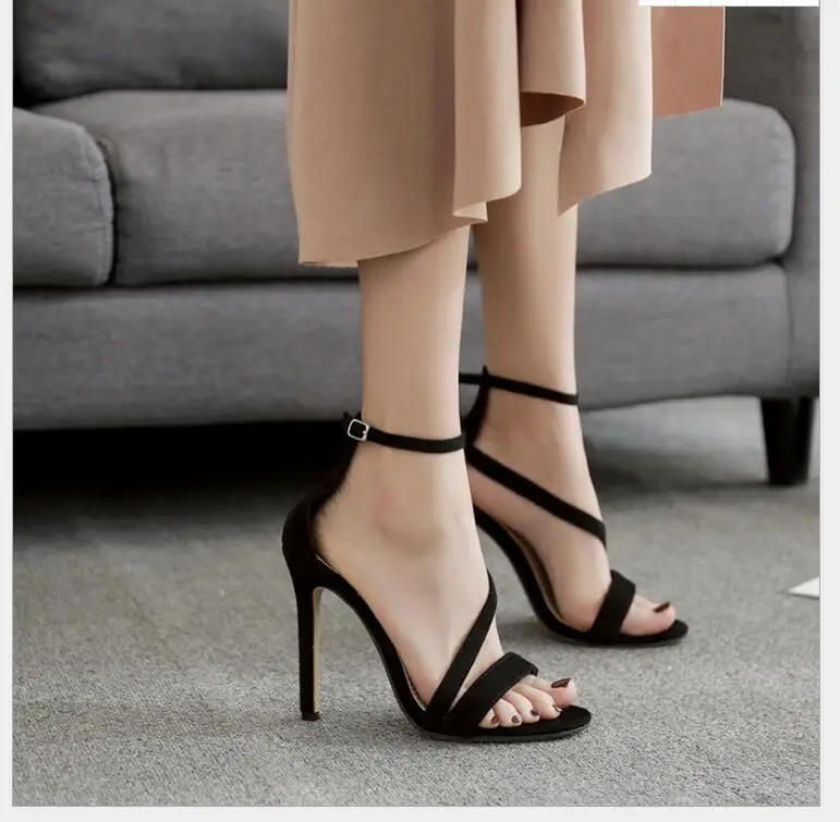 High Heels Sandals One-line buckle catwalk catwalk sandals Shoes Summer Sexy Wedding Party Shoes Women Gladiator Platform Sandal