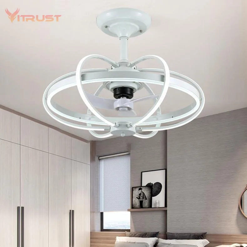 Креативный минималистичный потолочный вентилятор невидимый светильник для