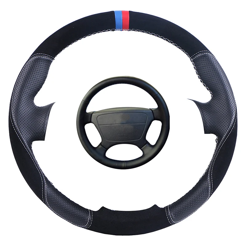 Изготовленный на заказ Чехол рулевого колеса автомобиля для Mercedes Benz E-Class W210 E 200 240