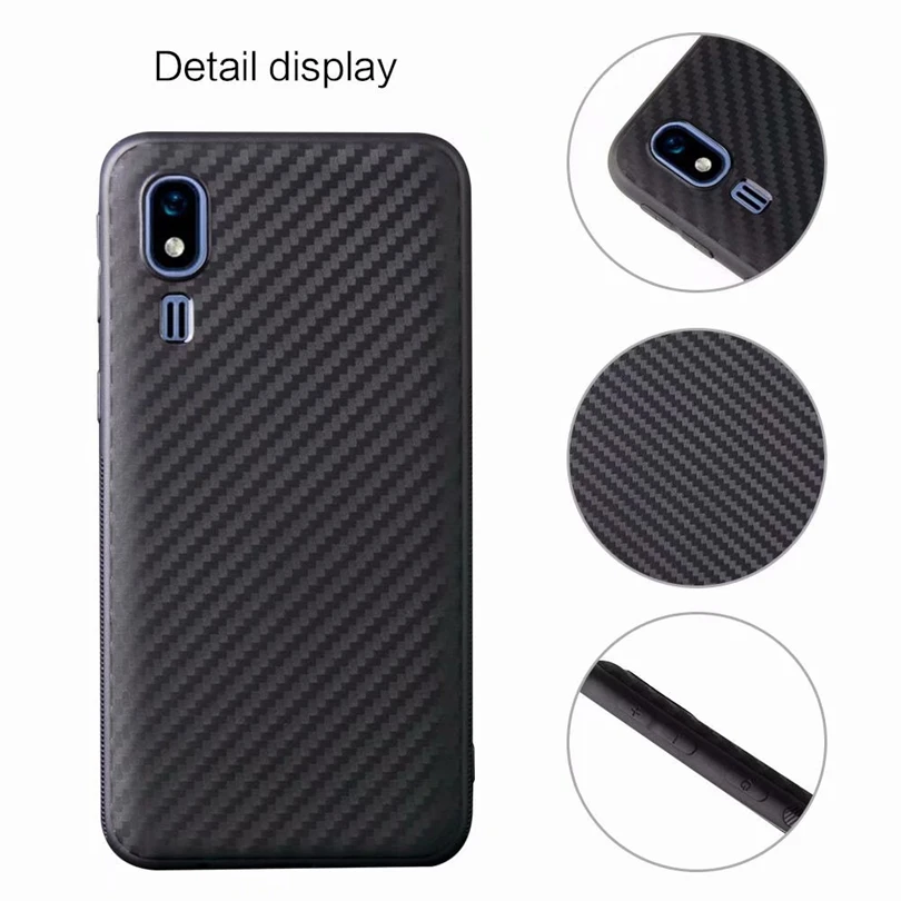 Для samsung Galaxy A2 Core/A2Core чехол из углеродного волокна Жесткий ТПУ задний мягкий