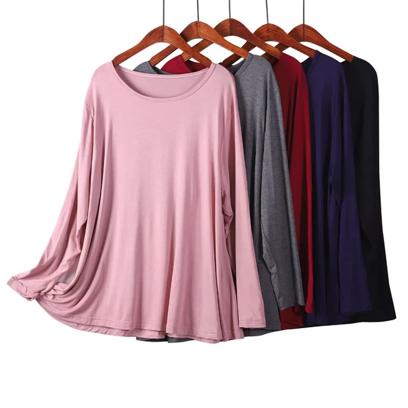 

Plus Size 8XL Women's Spring And Autumn Summer New Sleepwear Comfortbale Pajamas Modal Long Sleeve Sleepwear