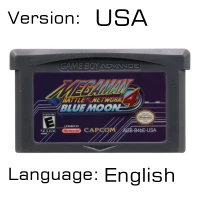 Network 4 - Blue USA 32 бит видеоигры картридж Консоли Карты для nintendo GBA Mega Man английская языковая версия - Цвет: Network 4 - Blue USA