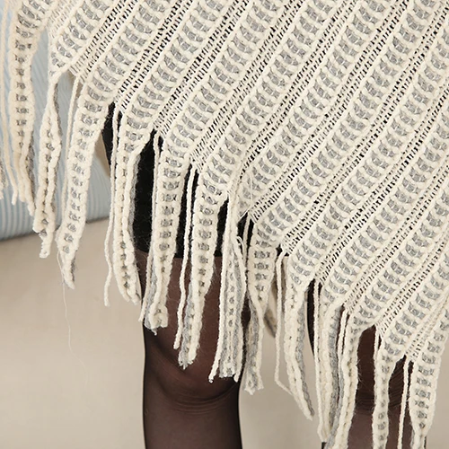 

Women Knitted Sweater Autumn Winter Korean Slim Women's Knit Warm Batwing Cape Tassels Poncho Cloak Jacket Coat Winter Outwear