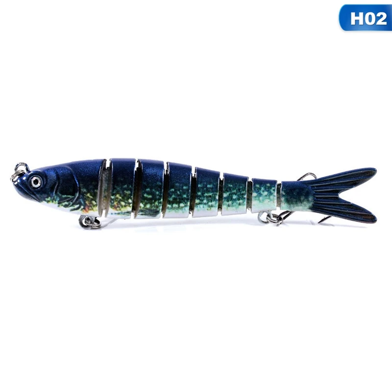 

10 Colors 10cm 11.4g Sinking Wobblers 8 Segments Fishing Lures Multi Jointed Swimbait Hard Bait Fishing Tackle Accessories