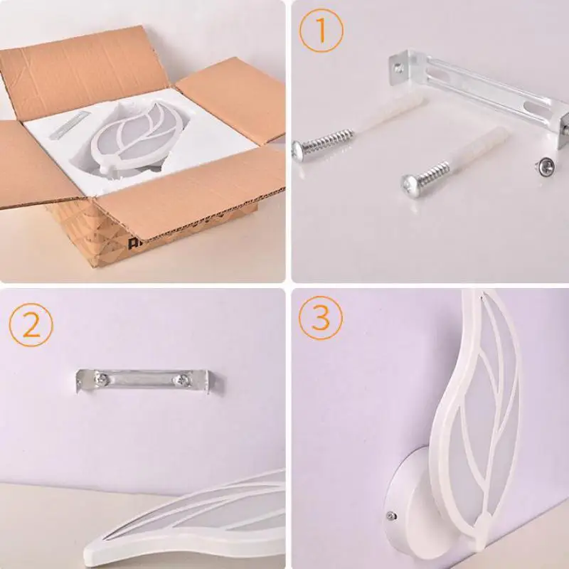 Светодиодный акриловый фон настенный светильник для ванной комнаты интерьера