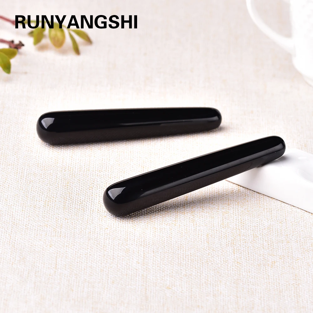 Палочки из натурального черного кварца 1 шт. изделия обсидиана с драгоценными