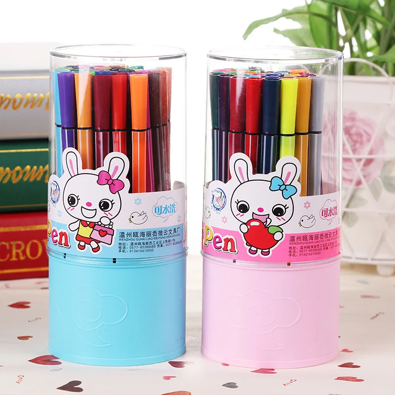 

Children's Painting 18Colors Non-toxic Colors Washable Watercolor Pen Stationery Painting Graffiti Colored Brush