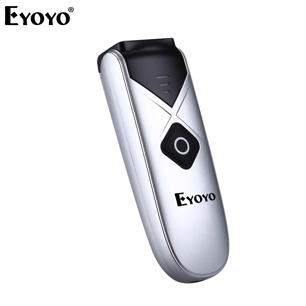 Портативный сканер штрих кода Eyoyo карманный беспроводной Bluetooth CCD для iPad ios Android