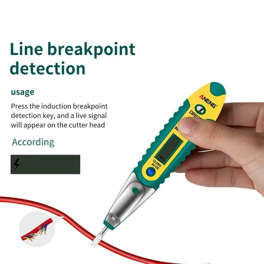 

1 X Test Pen AC/DC Voltage Detector Non-Contact Plastic Test Meter Durable