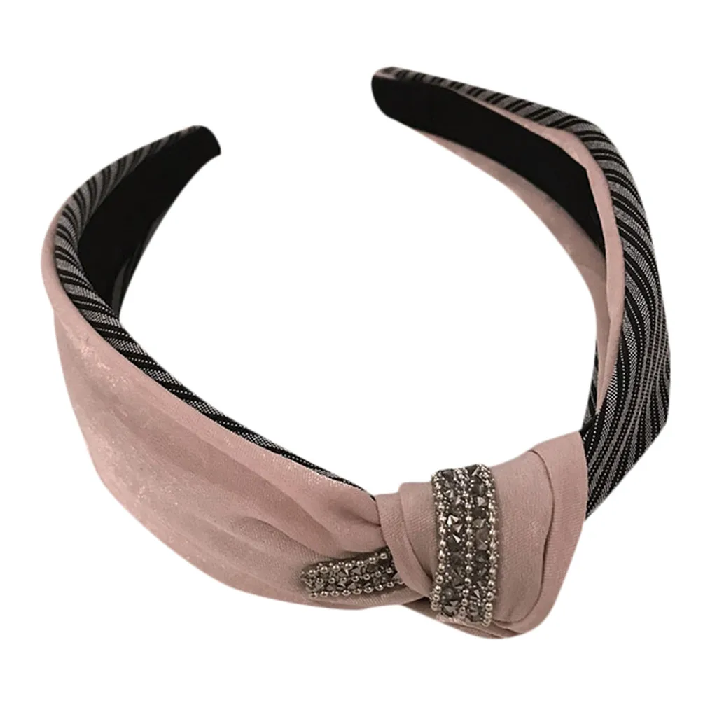 

New Fashion Hot Women's Crystal Headband Wide Fabric Hairband Head Wrap Hair Band Accessories