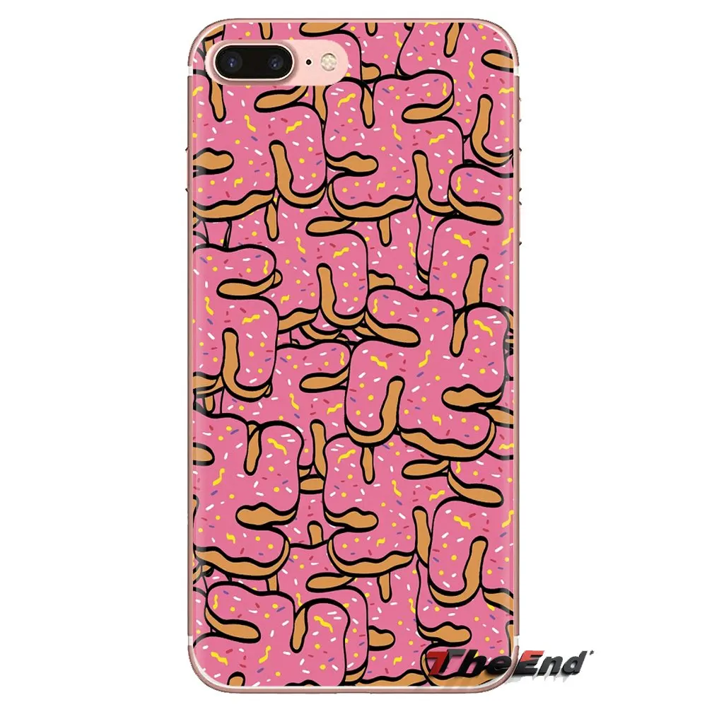 TPU Shell Case For Huawei G7 G8 P7 P8 P9 P10 P20 P30 Lite Mini Pro P Smart Plus 2017 2018 2019 sugar Creamy Pink Donut Sprinkles |
