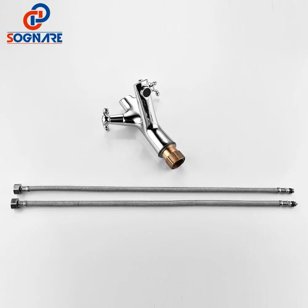 SOGANRE смесители для умывальника Элегантный смеситель горячей и холодной воды