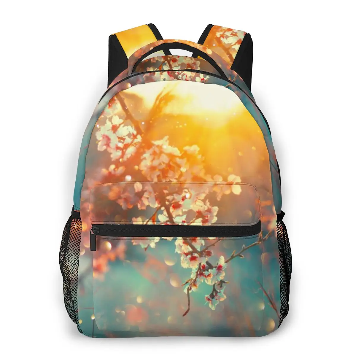 

Ранец с цветущим деревом и солнцем, рюкзак, школьные сумки, Повседневная сумка через плечо для девочек-подростков, дорожные сумки