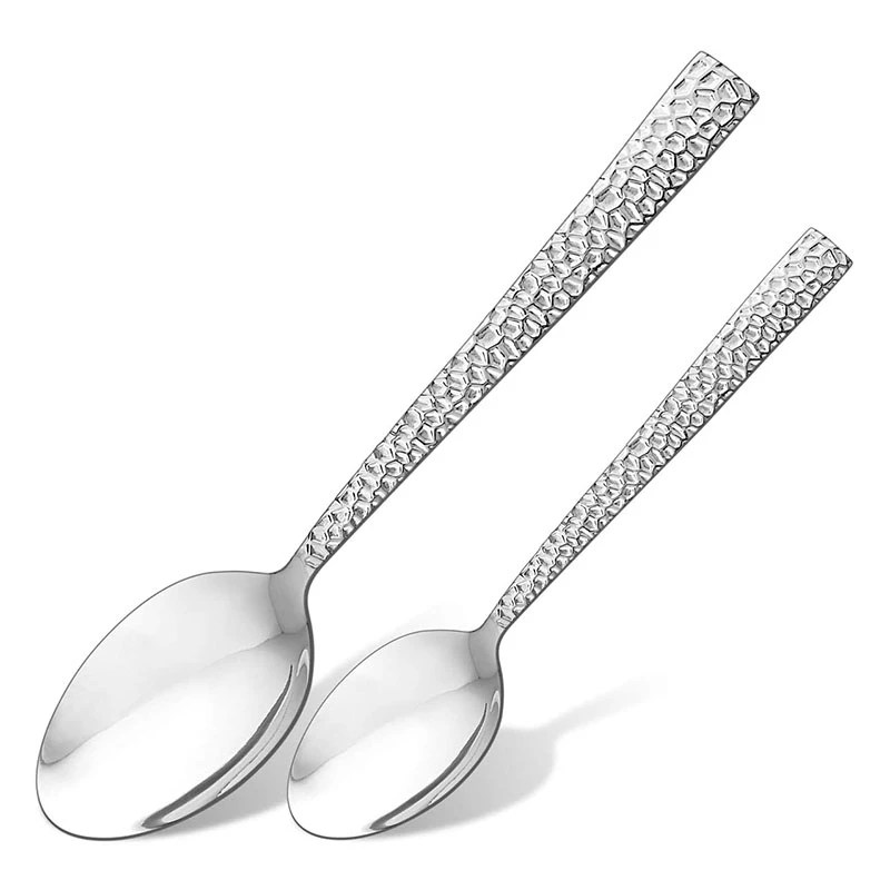 24 комплект столовых приборов молотый квадратный край нож вилка ложка столовые