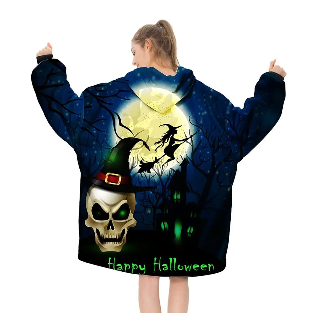 

Oversized Wearable Blanket One Size Fits All Hooded Sweater