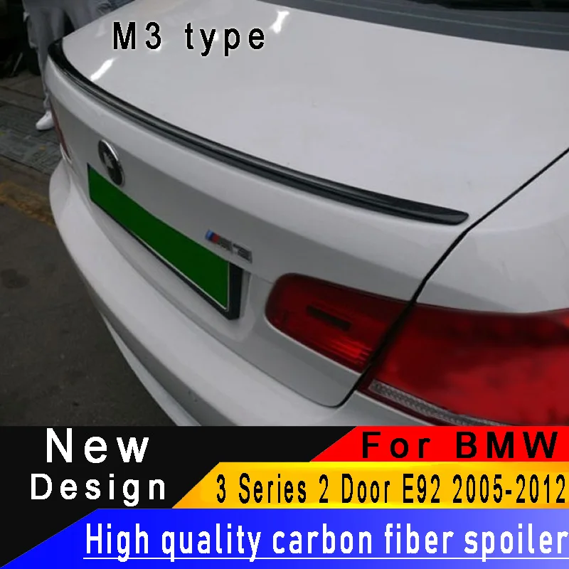 Для BMW 3 серии двухдверный стол тумба с M3 E92 2005 2012 углеродного волокна заднее крыло