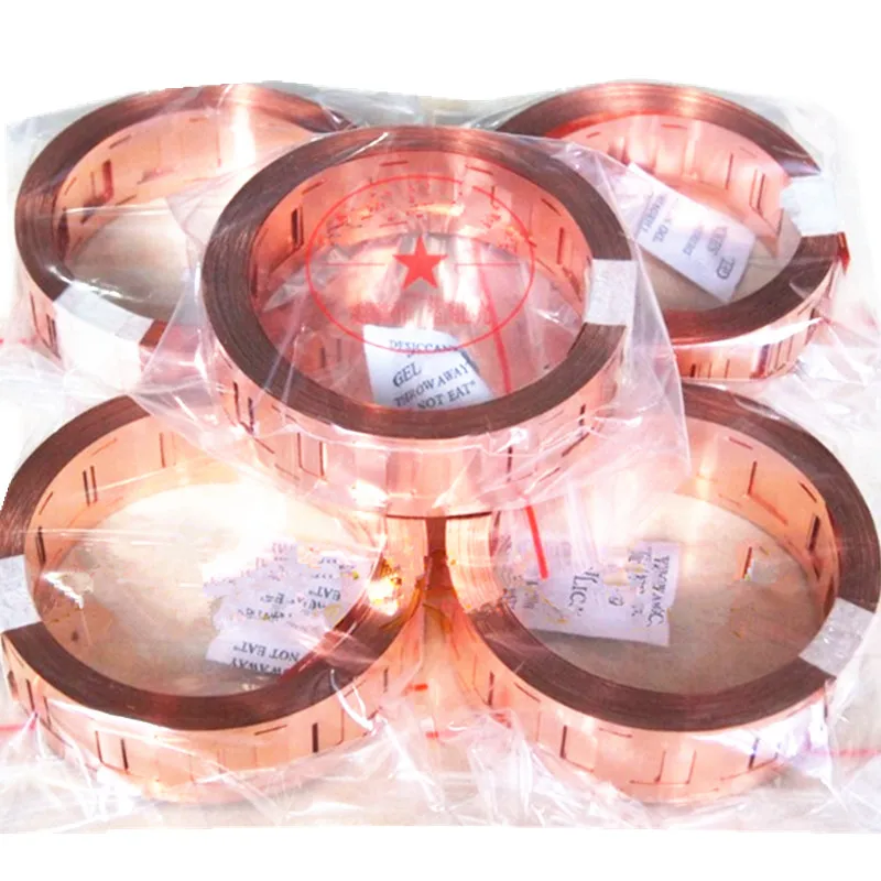

0.2 *27mm/0.2*26mm T2 pure Copper Strap Strip Sheet for 18650 power battery welding 18650 battery bracket high current