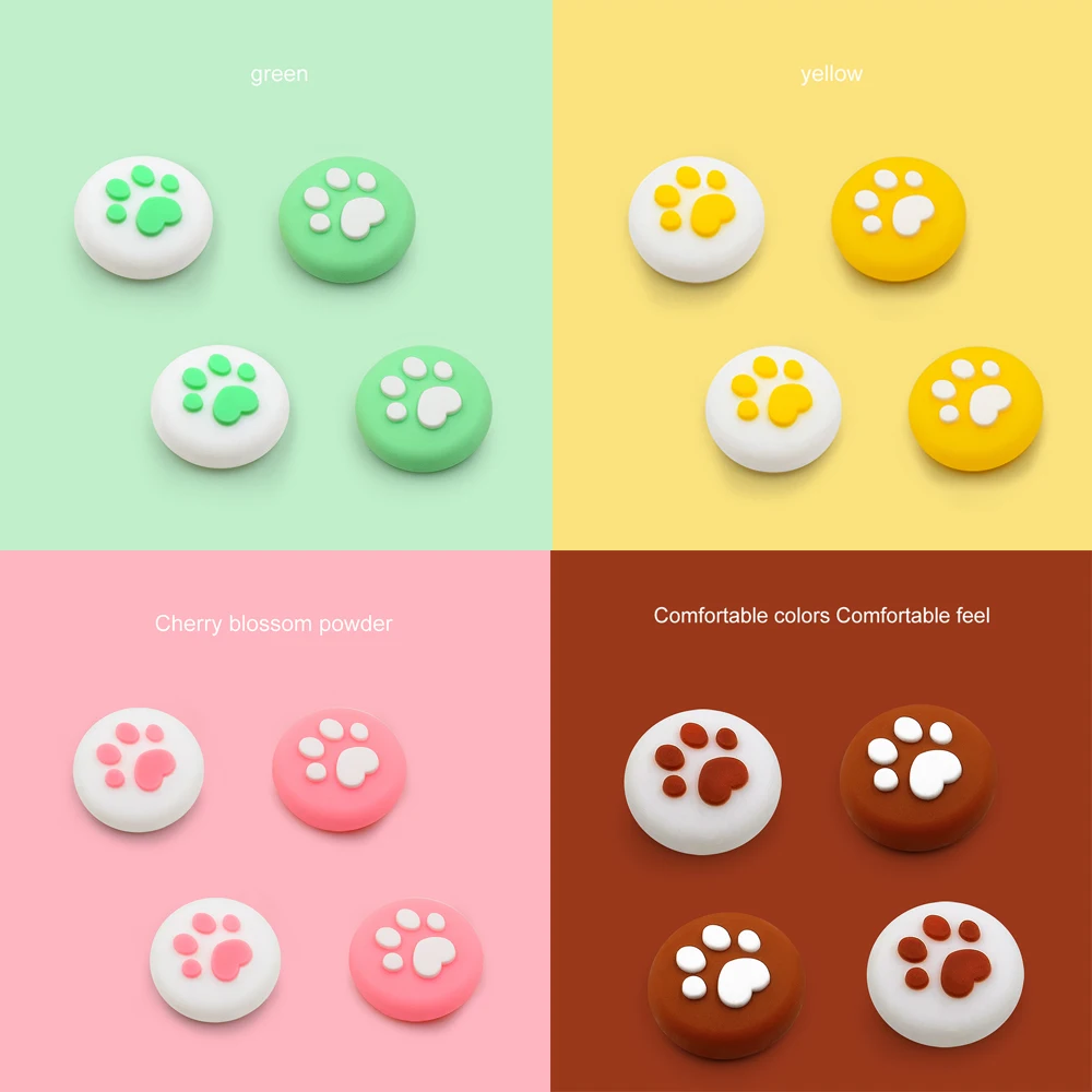 Колпачок для джойстика с креплением животных и листьями дерева контроллера Nintendo