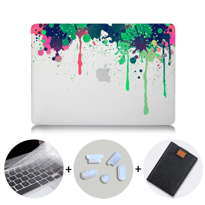 MTT чехол для ноутбука Apple Macbook Air Pro retina 11 12 13 15 дюймов с сенсорной панелью Жесткий Чехол сумка для ноутбука A1706 A1466 A1532 - Цвет: MB07