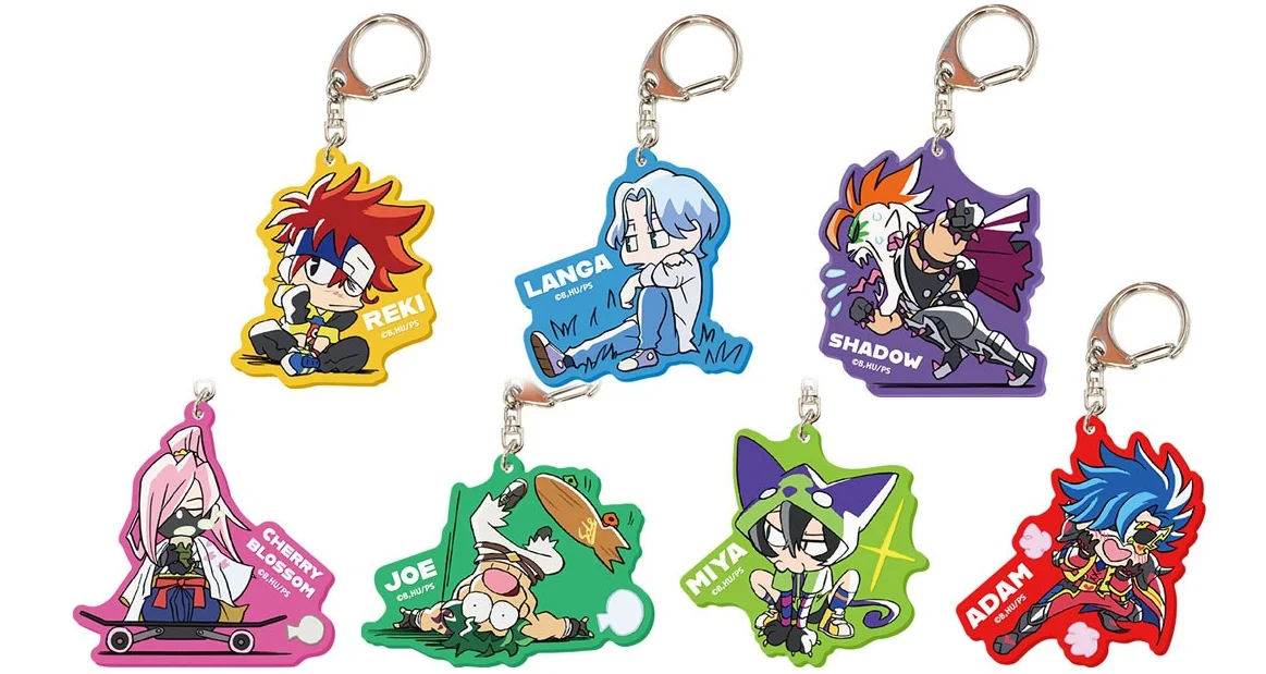 

Anime SK∞ Sk8 The Infinity Reki Shadow Langa Miya Cherry Blossom Cosplay PVC Figure Pendant Keychain Keyring Figure Kids Toy 566