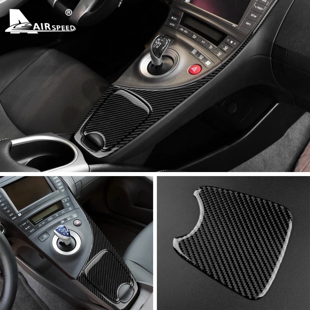 AIRSPEED Настоящее углеродное волокно для Toyota Prius 2010 2011 аксессуары внутренняя