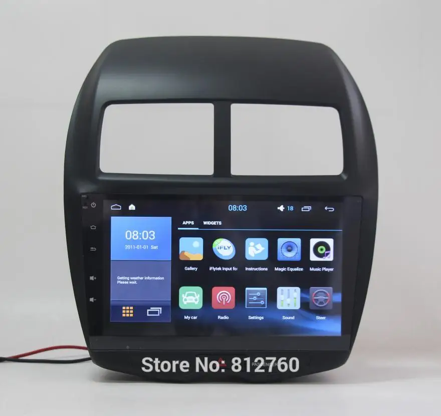 RK3188 четырехъядерный 1024*600 Android 5 1 автомобильный DVD (No) плеер для Mitsubishi ASX с GPS