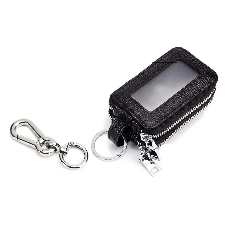 

Double-deck Crocodile Figure Mini Real Leather Auto Key Case Key Holder Bag Organizer Wallet Fits All Car Keys