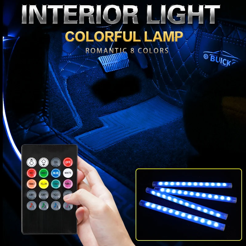 RGB-подсветка для салона автомобиля беспроводная дистанционное управление