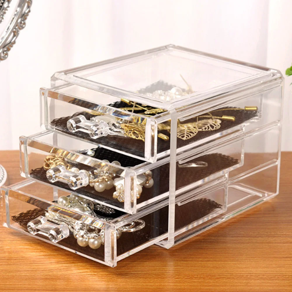 26 Отверстия комод прозрачный ящик для хранения косметических макияж организатор