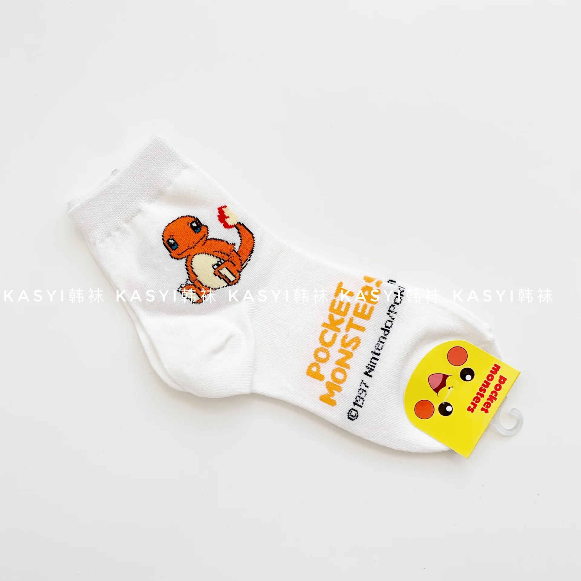 4 Charmander Аниме Покемон печати носки Бульбазавр, чармандер Сквиртл Пикачу Snorlax женские хлопковые носки милый забавный мультфильм японский harajuku - Цвет: 4 Charmander