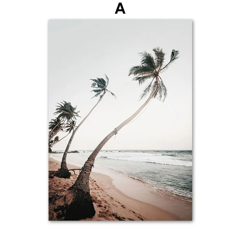 Песчинок Арки трава Рид ладони кактус Жираф Nordic настенный художественный холст