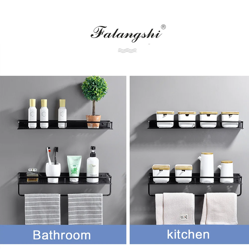 Держатель для полотенец в ванную комнату из алюминия|Полки ванной| |