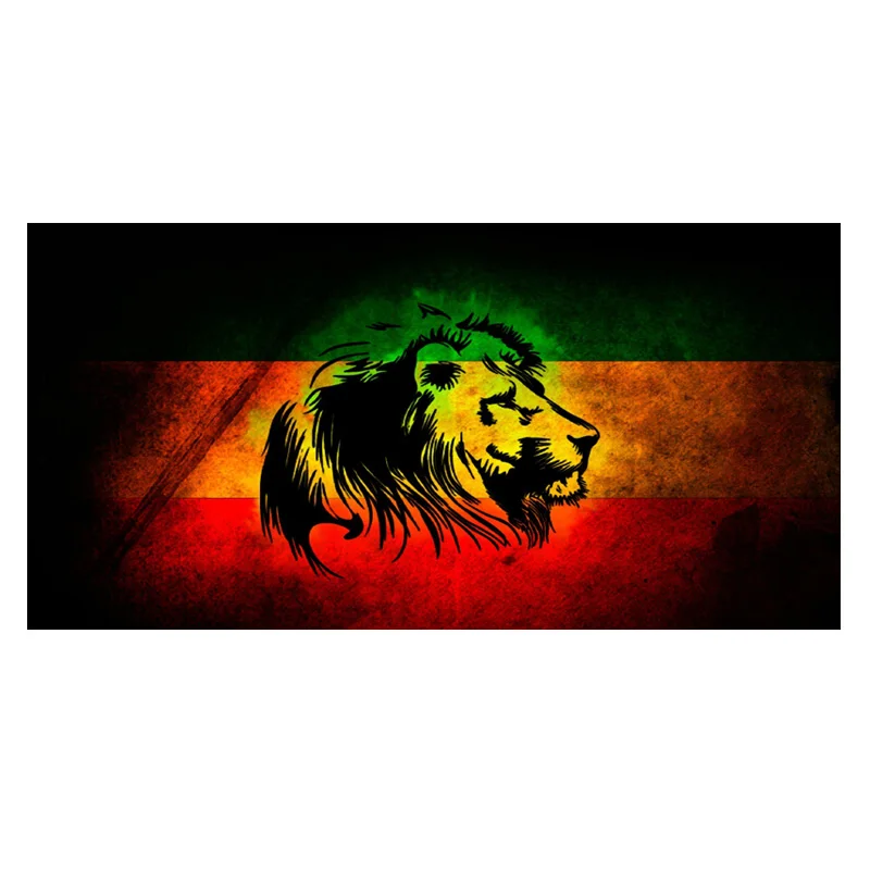 Пляжное полотенце для путешествий riggae Rasta Lion классное пляжное с музыкой ямайским