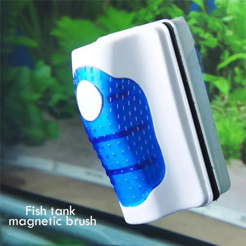 

Mini Magnets Brush Cleaner Aquarium Fish Tank Glass Algae Scraper Window Cleaning Floating Curve Aquarium Magnetic Brush