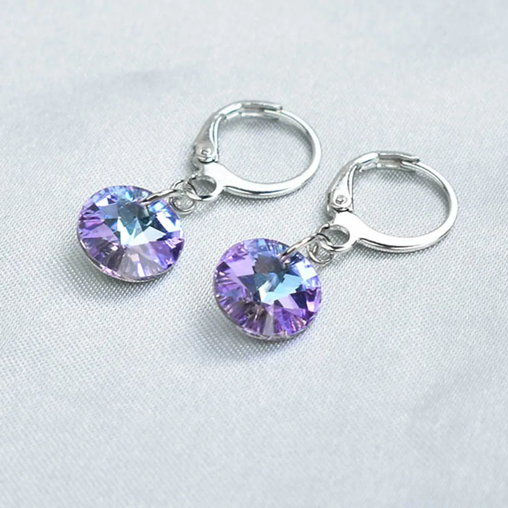 Серьги-подвески с круглыми кристаллами женские Висячие Ювелирные Украшения Для